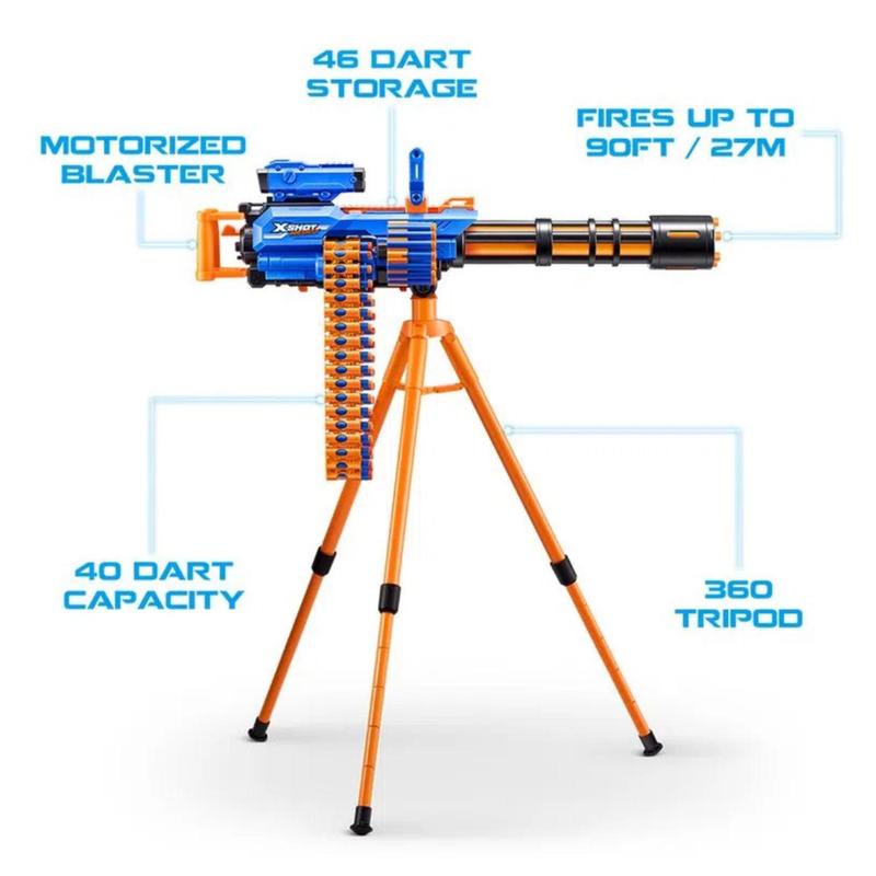 Lançador X Shot Insanity Motorizado Rage Fire Com 72 Dardos